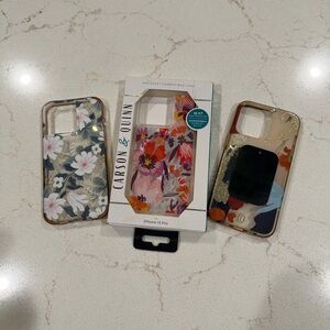 Floral iPhone 13 Pro Case Set - Multicolor